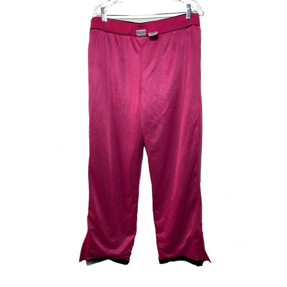 Athletic Works Ladies Activewear Elastic Drawstring Pants Size 12/14 Black Pink - Picture 5 of 9